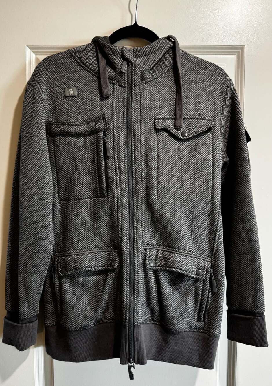 Adv3nture Products Men Gray Limited Edition Hooded Jacket